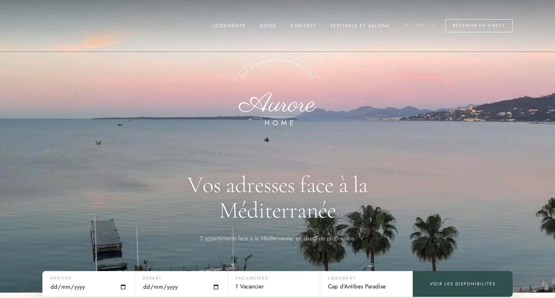Le site aurorehome.fr, réalisé par enovSEO
